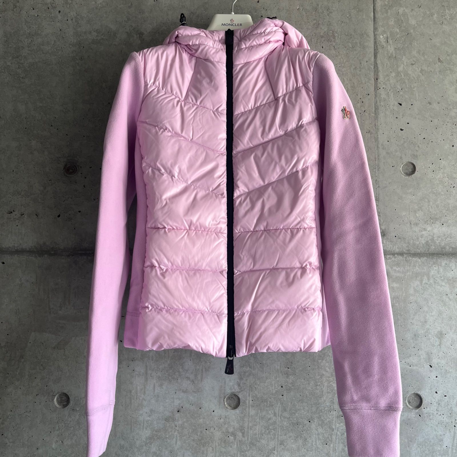 Moncler Grenoble フーデッド ニット ダウン ジャケット XS-