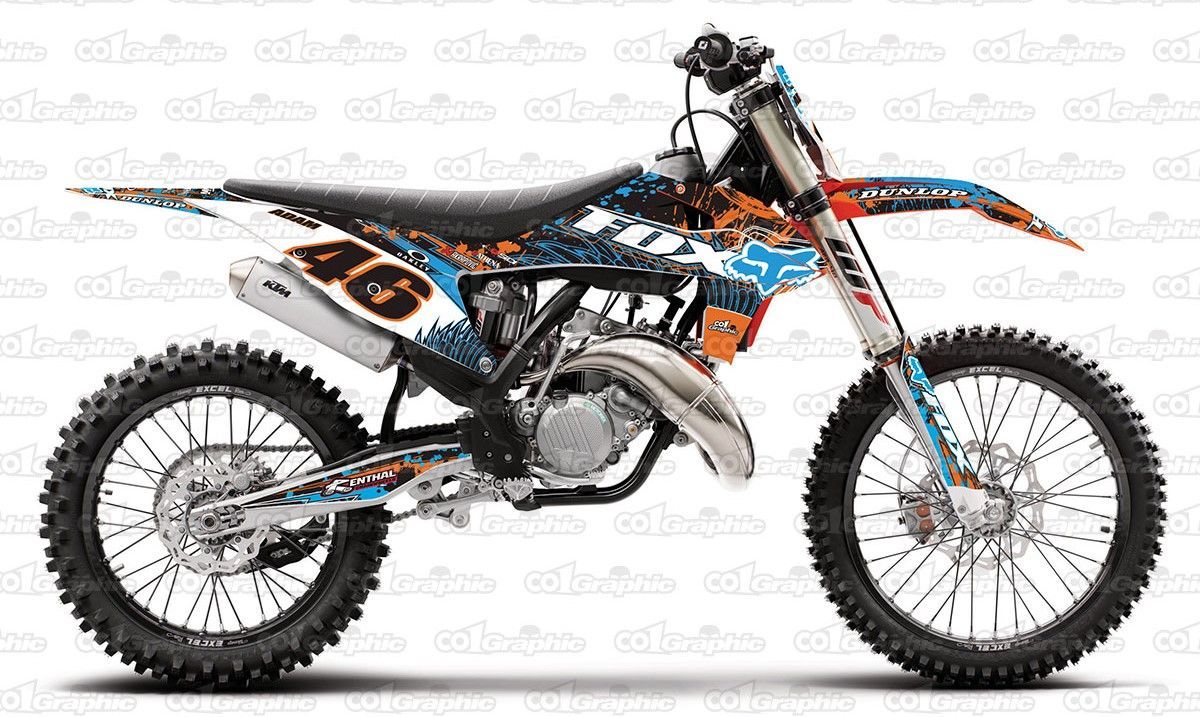 08-11 KTM EXC EXCF XCW XCF デカール co2