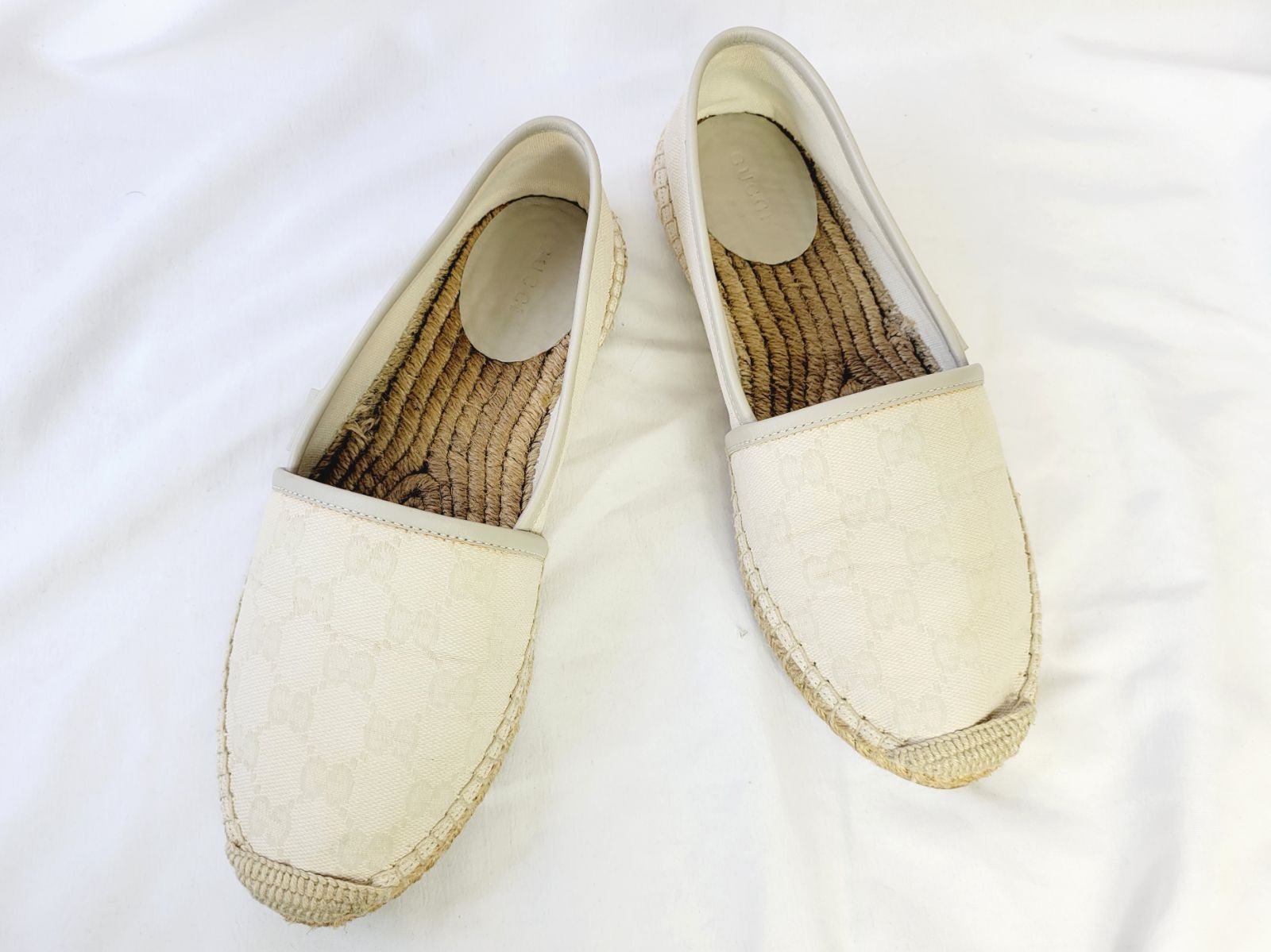 グッチ エスパドリーユ GGキャンバス レザー エスパドリーユ