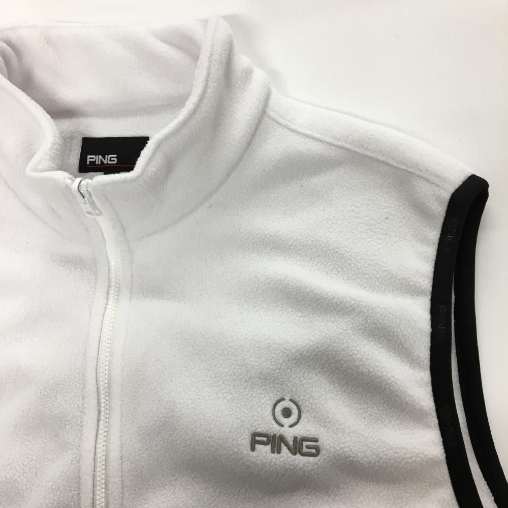 超 ピン ライナー付ジップパーカー 白×ライトグレー 総柄 メッシュ裏地 メンズ 3L ゴルフウェア モデル 大きいサイズ PING WWW_USTAUSTRALIA_COM_AU