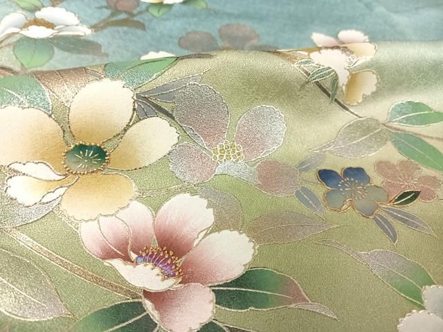 平和屋着物○螺鈿作家 藤本隆士 訪問着 螺鈿 女人花文 暈し