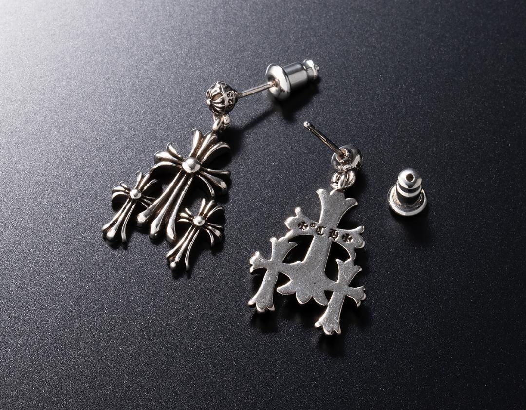 純銀 両耳 2点 シルバー925 CH タイニー クロスピアス 刻印あり 新品 純銀 両耳 2点 シルバー925 CH タイニー クロスピアス 刻印あり