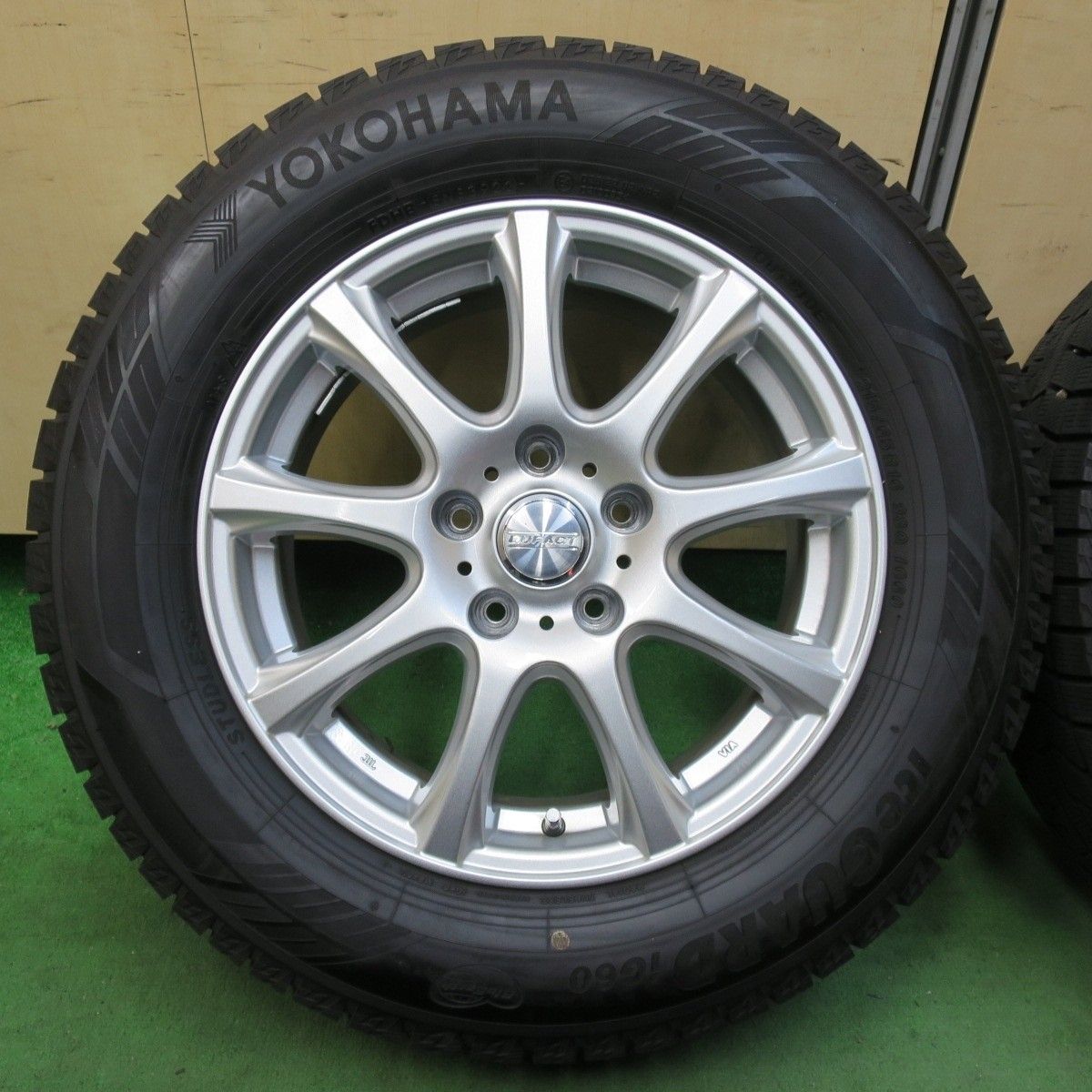超バリ溝 22年 キレイ ほぼ10分 スタッドレス 215 65R16 ヨコハマ アイスガード iG60 DUFACT デュファクト 16インチ PCD114.3 5H 5012402イス WWW_OLIVIERBERNSTEIN_COM