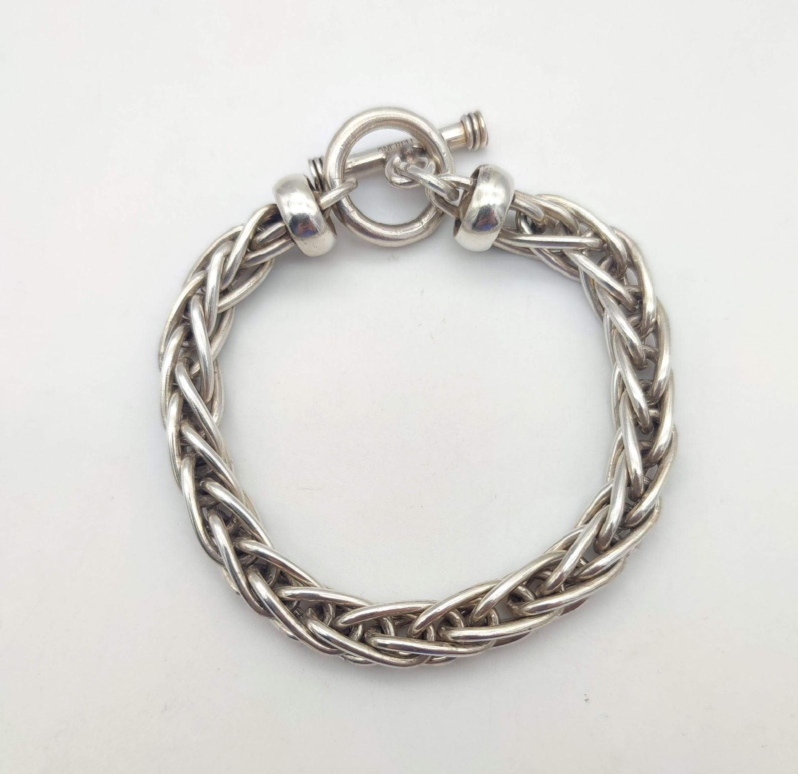 美品】メキシカンジュエリー チェーンブレスレット トグル 