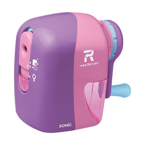 まとめ ソニックトガリターン 手動鉛筆削り バイオレット EK-7022-V 1台 ×3セット