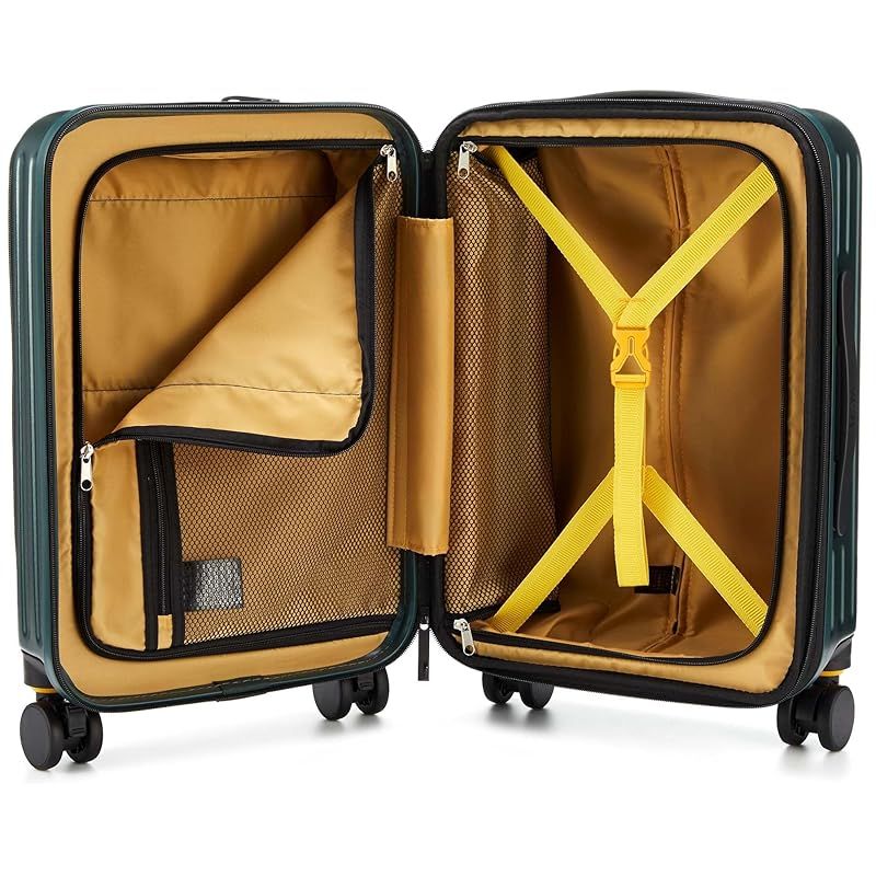 ファイブレイクス アンド エムティー キャリーケース フロントオープン トッパー付きキャスター 3.7kg グリーン 0