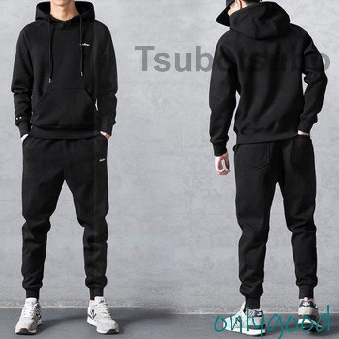 セットアップ メンズ スウェット ジャージ ジョガーパンツ パーカー フード付き ジップアップ カジュアル 運動服 部屋着 上下セット