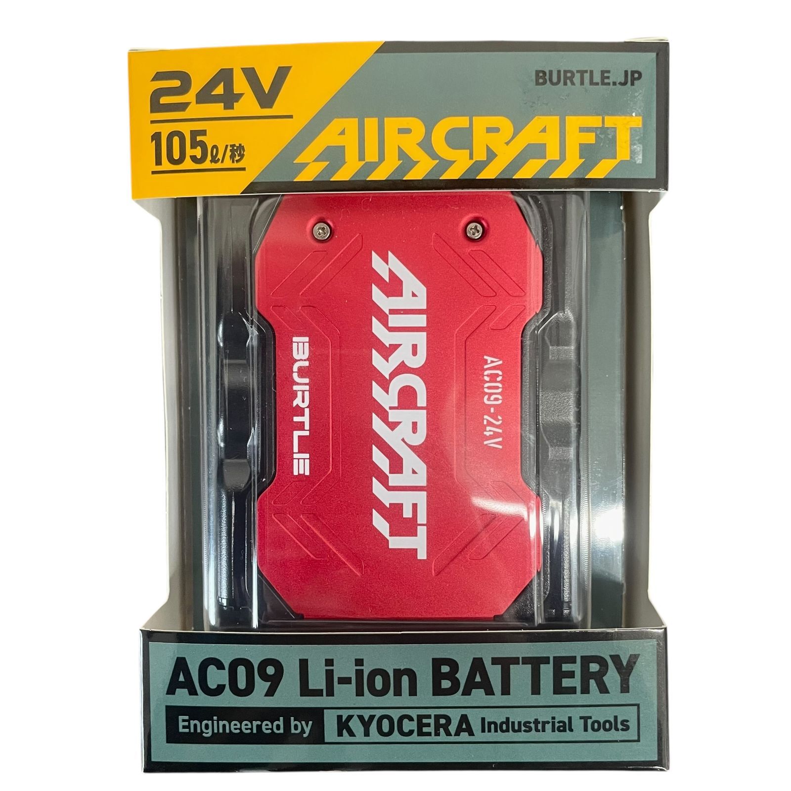 バートルエアークラフト空調服 AC09／24V メタリックレッド