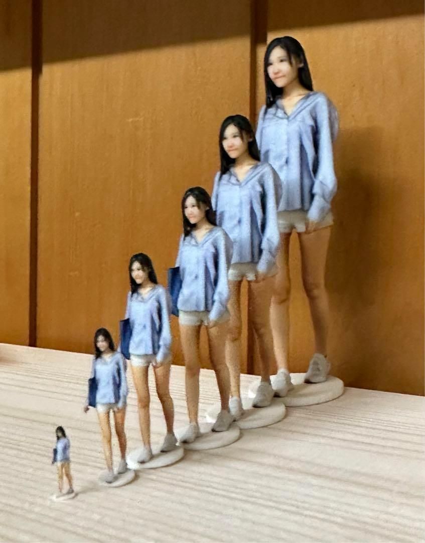 1/64 フィギュア　多数　3Dプリント　リアル NEW 新作 3Dフィギュア 女子高生 左から、、、 1/43 1/64 1/80 1