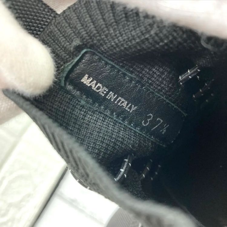 極美品❣️ ミュウミュウ MIU MIUニットスニーカーブラック黒23.5cm 