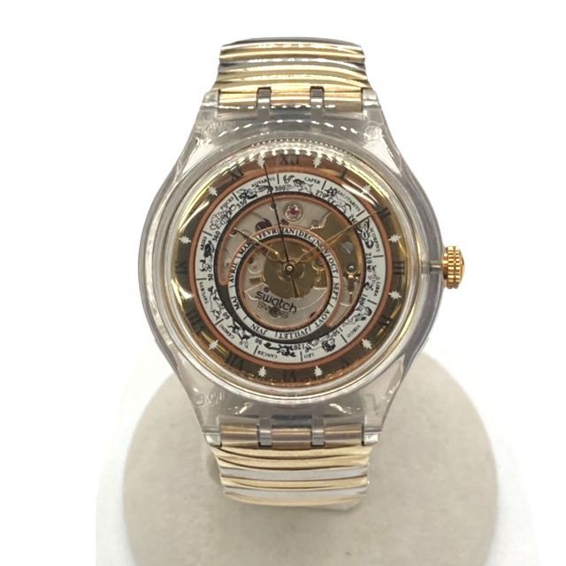 Swatch 自動巻き時計 スケルトン Swatch 自動巻きスケルトン腕時計