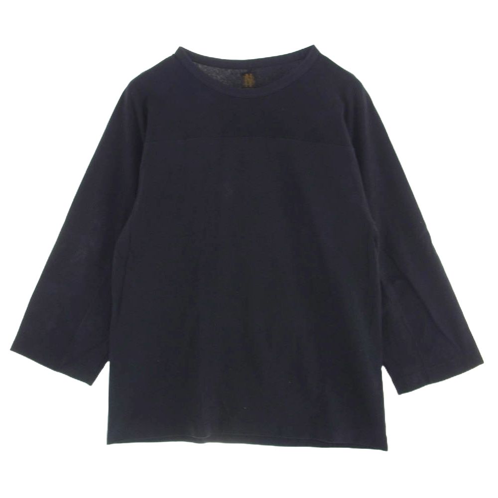 バトナー BATONER BN-24SM-061 MERIYASU FOOTBALL T-SHIRT メリヤス フットボール ロングスリーブ Tシャツ カットソー ネイビー系 2【中古】