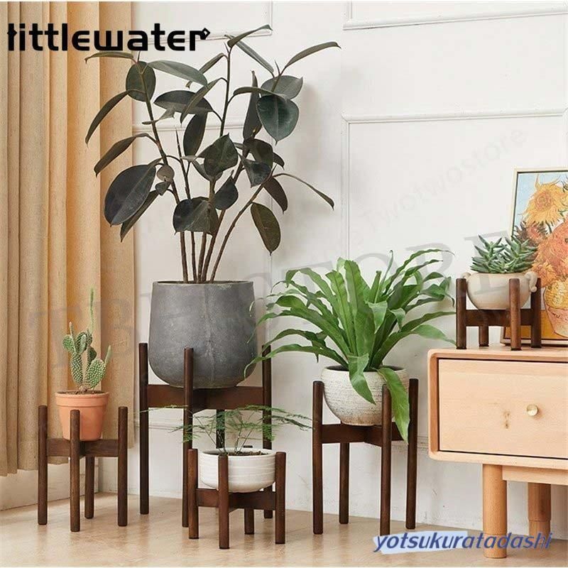 フラワースタンド プランタースタンド 鉢台 おしゃれ フラワーポット 観葉植物 室内 インテリア 円形 北欧 ナチュラル プランター 花台 木製LYX