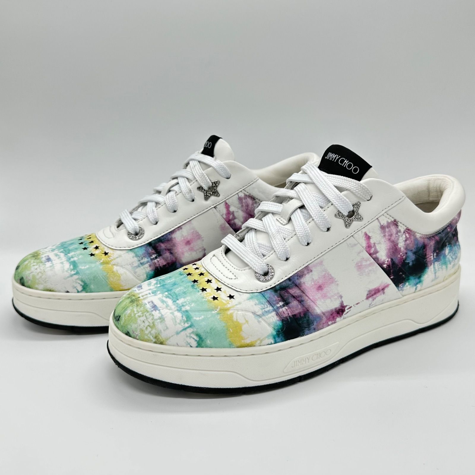 Jimmy Choo Hawaii ジミーチュウ レザー スニーカー レディース 