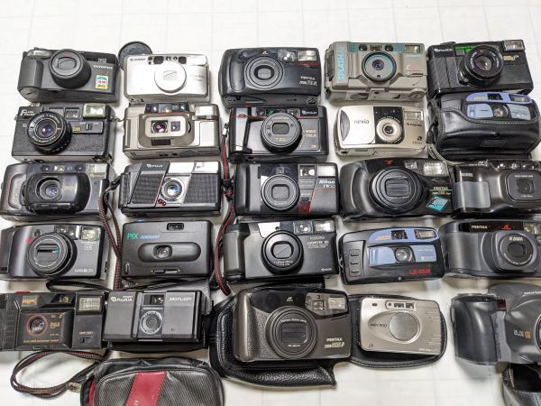 25台まとめ | ジャンク Nikon TW2D FUJI Pentax Ricoh 等 コンパクトフィルムカメラ 2611_99_50