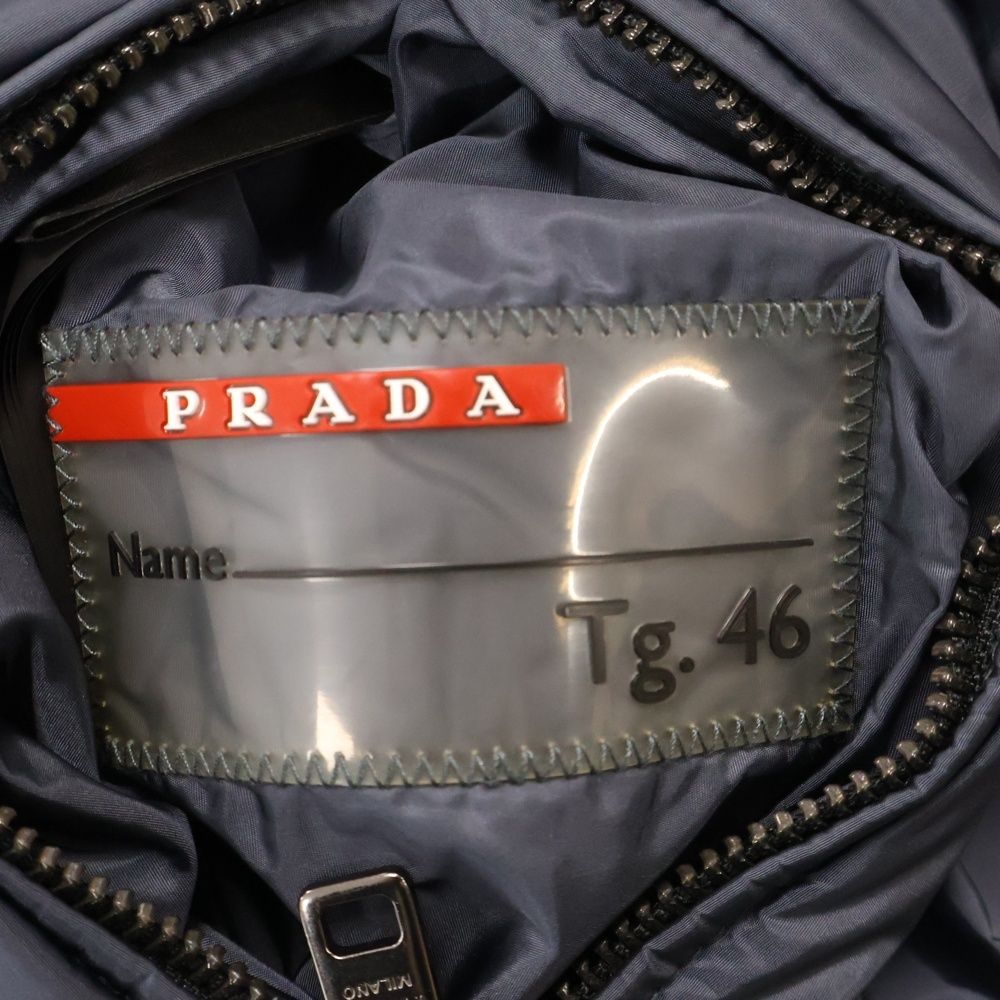 PRADA SPORT (プラダ スポーツ) 袖ロゴ ナイロンダウンジャケット  