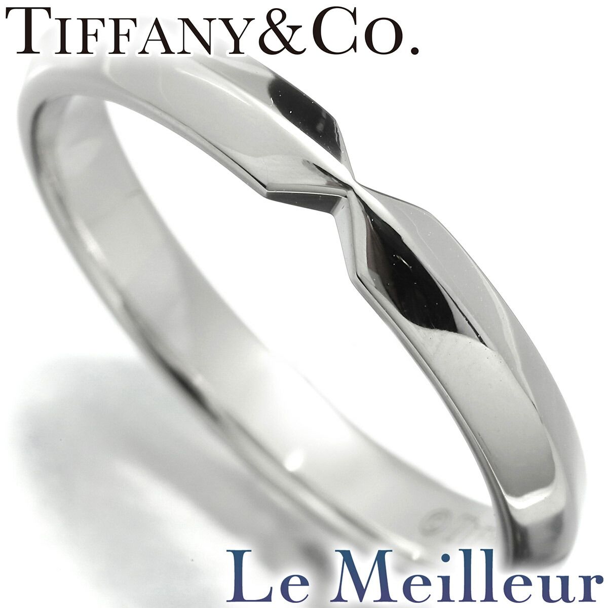 新品仕上げ済 ティファニー セッティング ウェディング バンドリング Pt950 ☆Tiffany&Co.☆ ウェディングバンドリング Pt950 定価20万