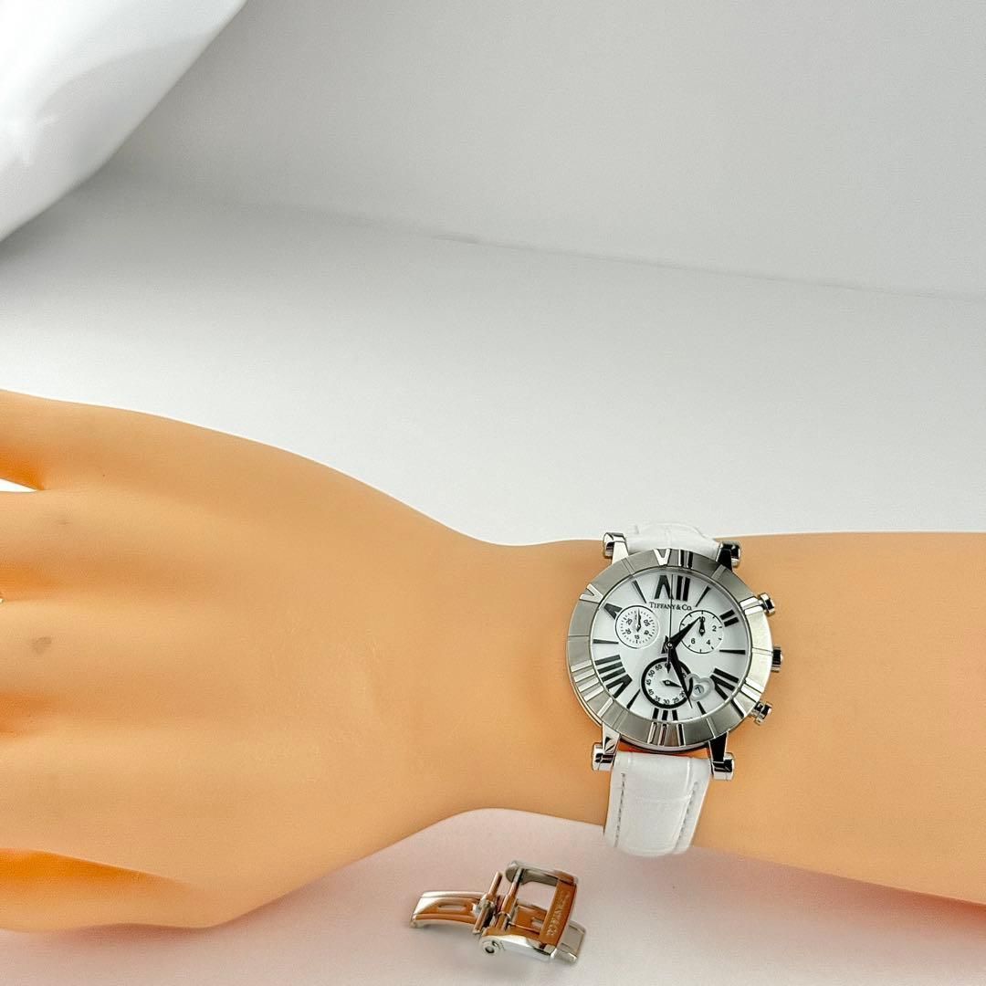 ティファニー アトラス クロノグラフ ベルト 男女兼用 電池 578