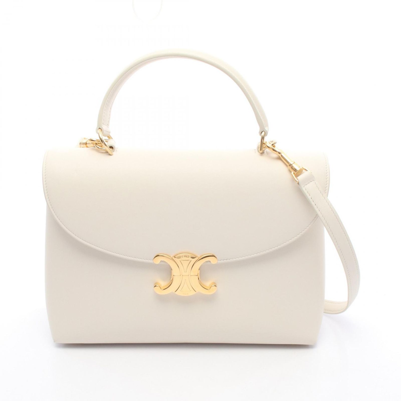 CELINE ホワイト ハンドバッグ b2d67919b609ff0269f388360727c4