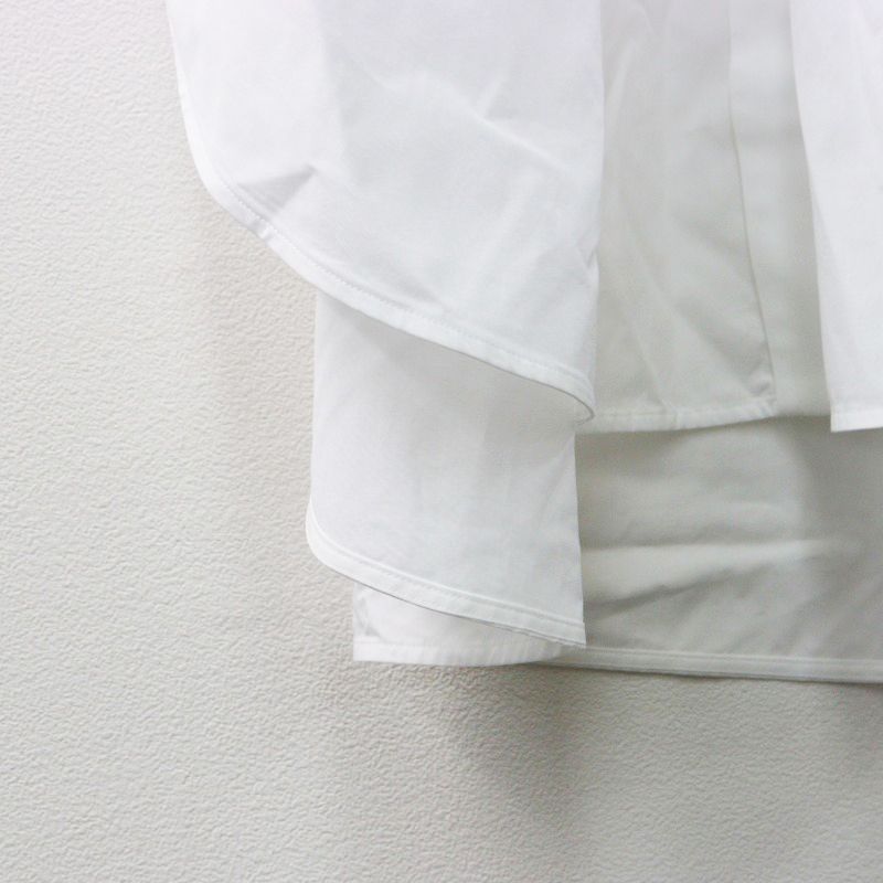 美品 23区 CANCLINI コットンブラウス チュニック 白シャツ
