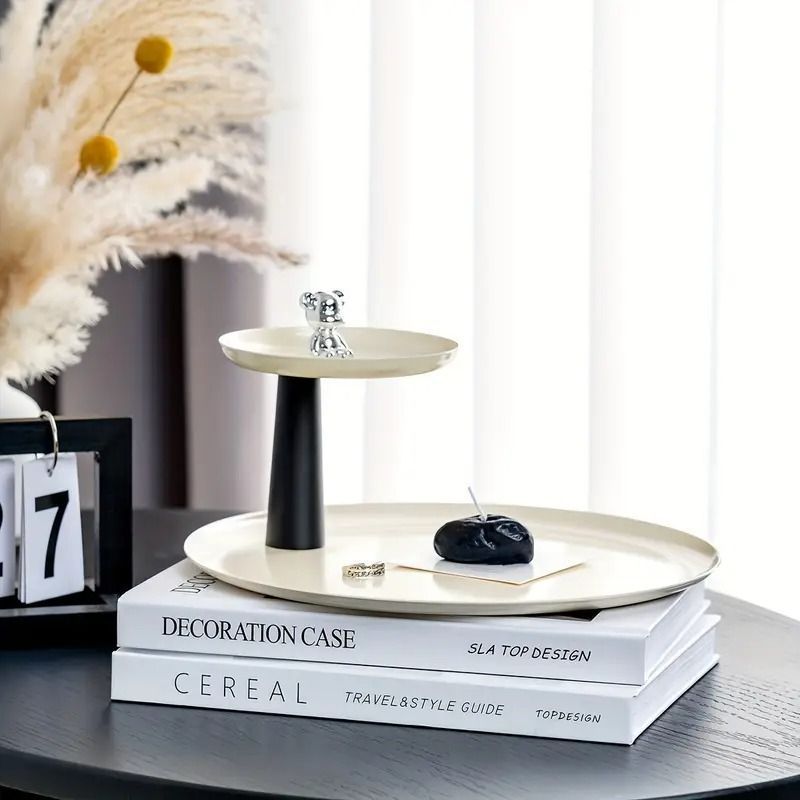 ディスプレイスタンド インテリアトレイ 2段 トレイ トレー 収納 小物