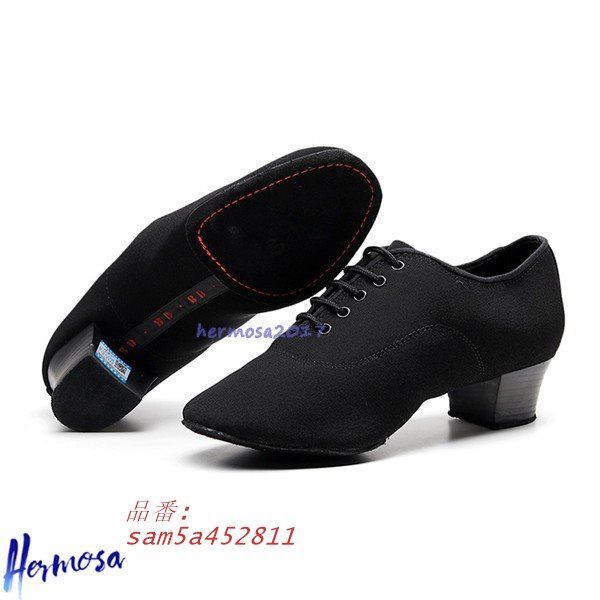 ダンス社交ダンス メンズ モダンジャズ ラテン バレー 各種ダンス 踊りやすい 黒 スプリット フェルトソール通気性 am 5 a 452811