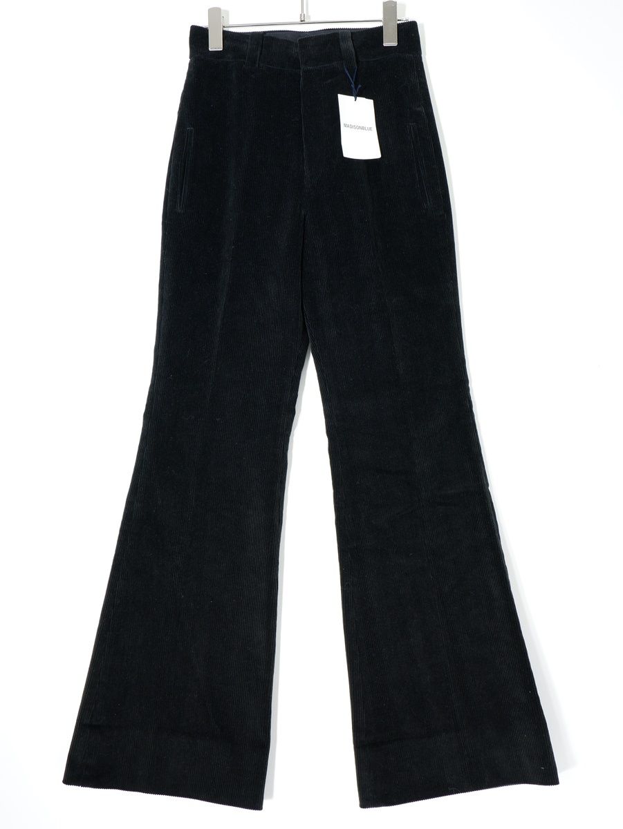 MADISON BLUEマディソンブルー FLARE SLACKS CORDUROY ハイウエストフ コーデュロイパンツ 00 LPTA77892