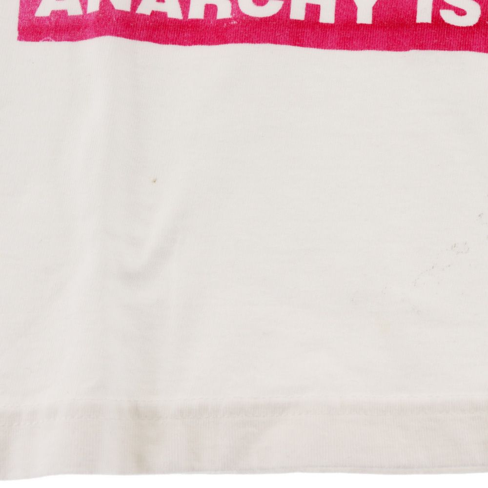 UNDERCOVER (アンダーカバー) ×VANDALIZE アンダーカバー ヴァンダライズ ANARCHY IS THE KEY 半袖  プリントTシャツ ホワイト