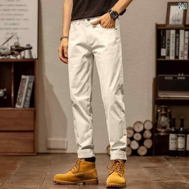 30 メンズ ファッション 服 男性用 オシャレ シンプル 大人 かっこいい ストリート アメリカン カジュアル パンツ ストレート レトロ コットン