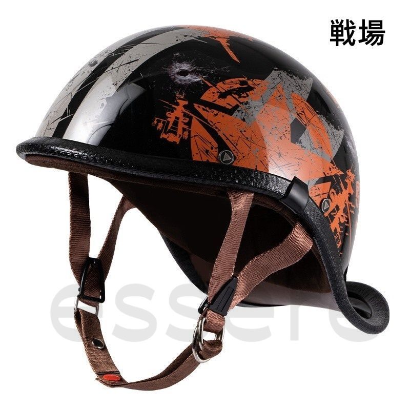ダックテール 半帽ヘルメット オレンジ Amazon.co.jp: ダック