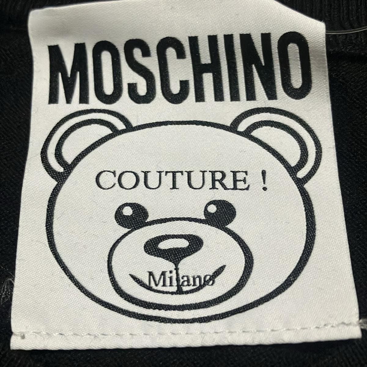 MOSCHINO(モスキーノ) 長袖セーター サイズ36 ( USA ) - 黒 COUTURE