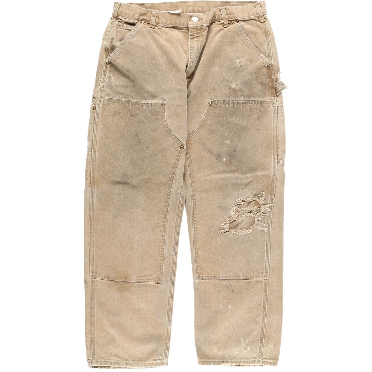 古着 カーハート Carhartt Dungaree Fit ダブルニー ダックペインターパンツ USA製 メンズw35/evb004898