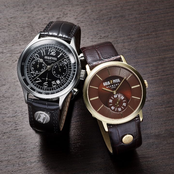 G21003GA GOLD PFEIL ゴールドファイル　ウォッチ G21003 Series　スモールセコンド　　イエローゴールド メンズ 腕時計 送料無料|ゴールドファイル スタイリッシュメンズ腕時計