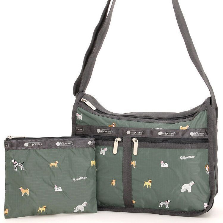 新品！レスポートサック ショルダーバッグ 犬刺繍 かわいい 軽量