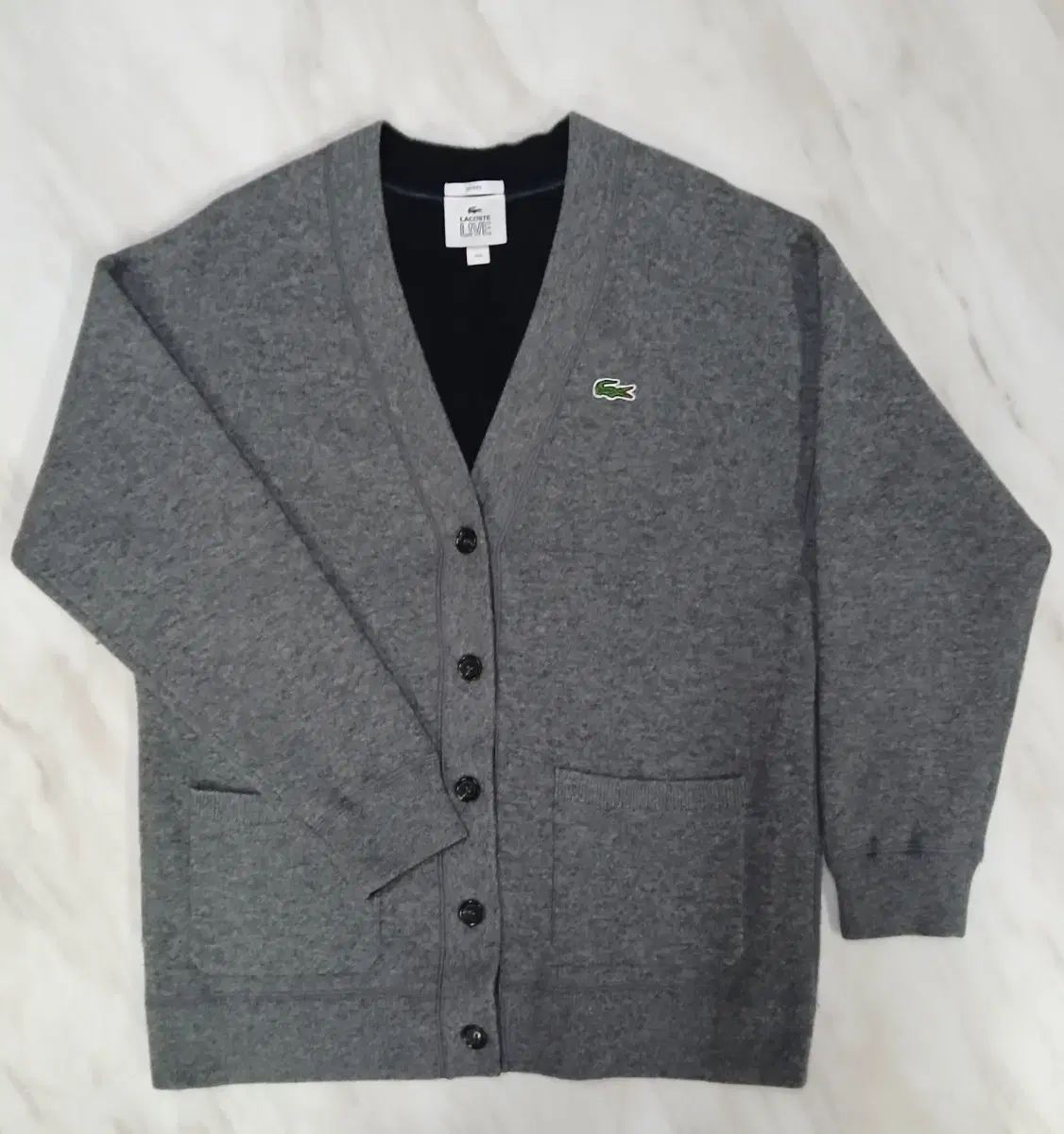 【雷市場（ポンジャン）商品韓国直送】 LACOSTE(ラコステ) メンズ レディース 兼用 ニット セーター カーディガン 100 サイズ