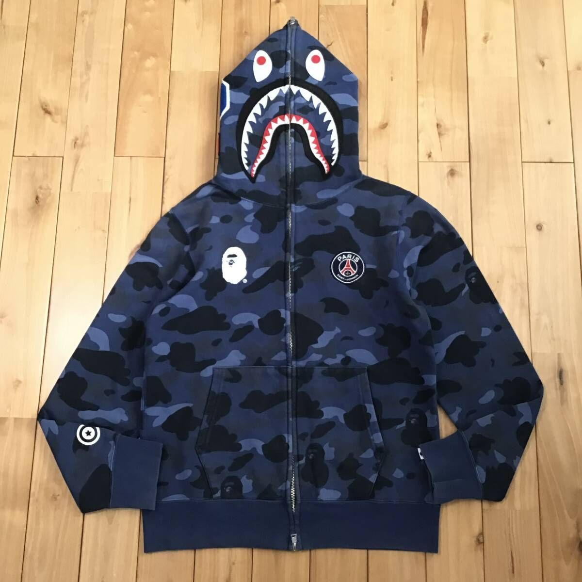 ☆激レア PSG シャーク パーカー Mサイズ a bathing ape BAPE camo 