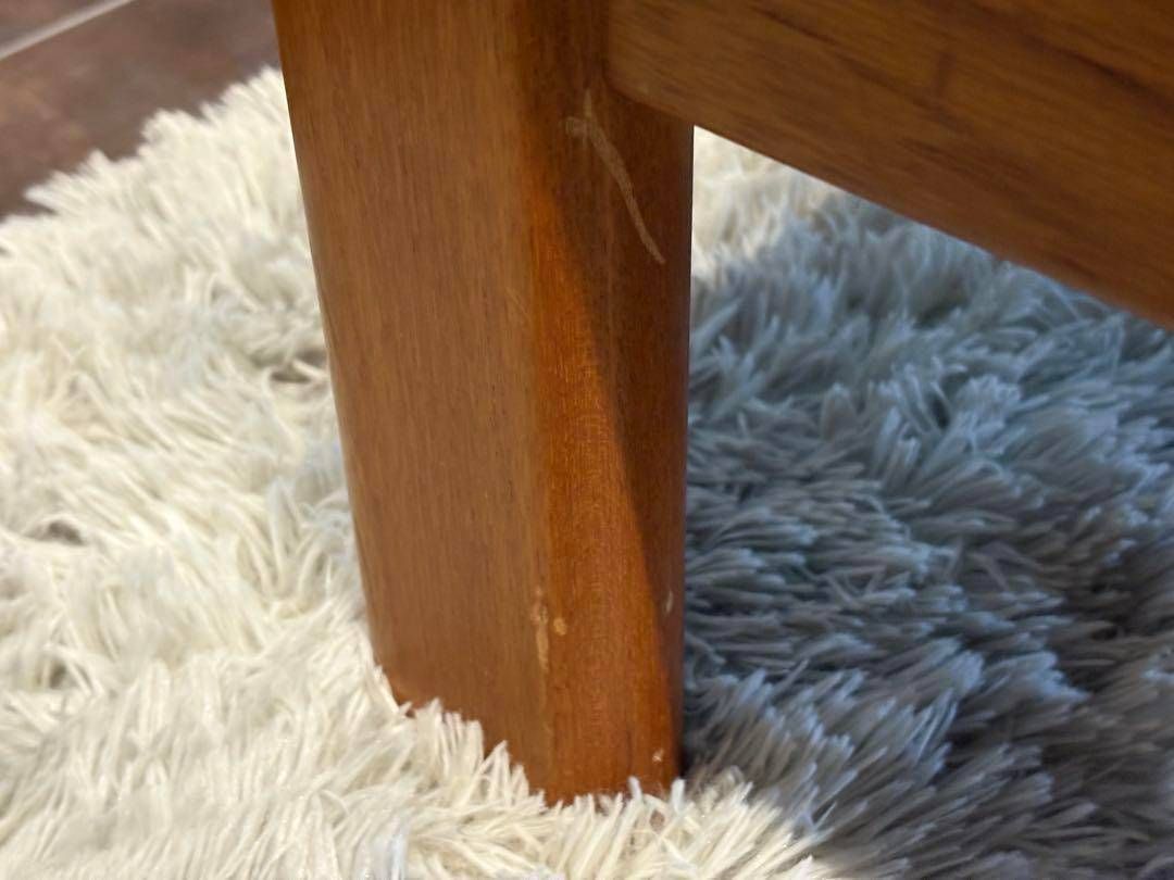 Lオルセン&サン L. olsen & son チーク無垢材 レッドレザー IN