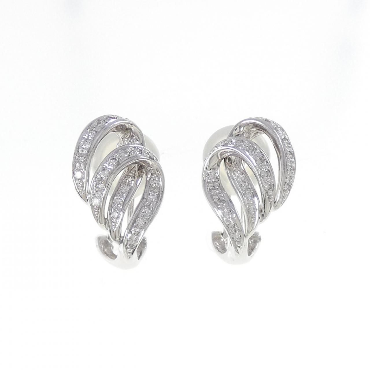 K18WG ダイヤモンド ピアス|イヤリング 0.40CT