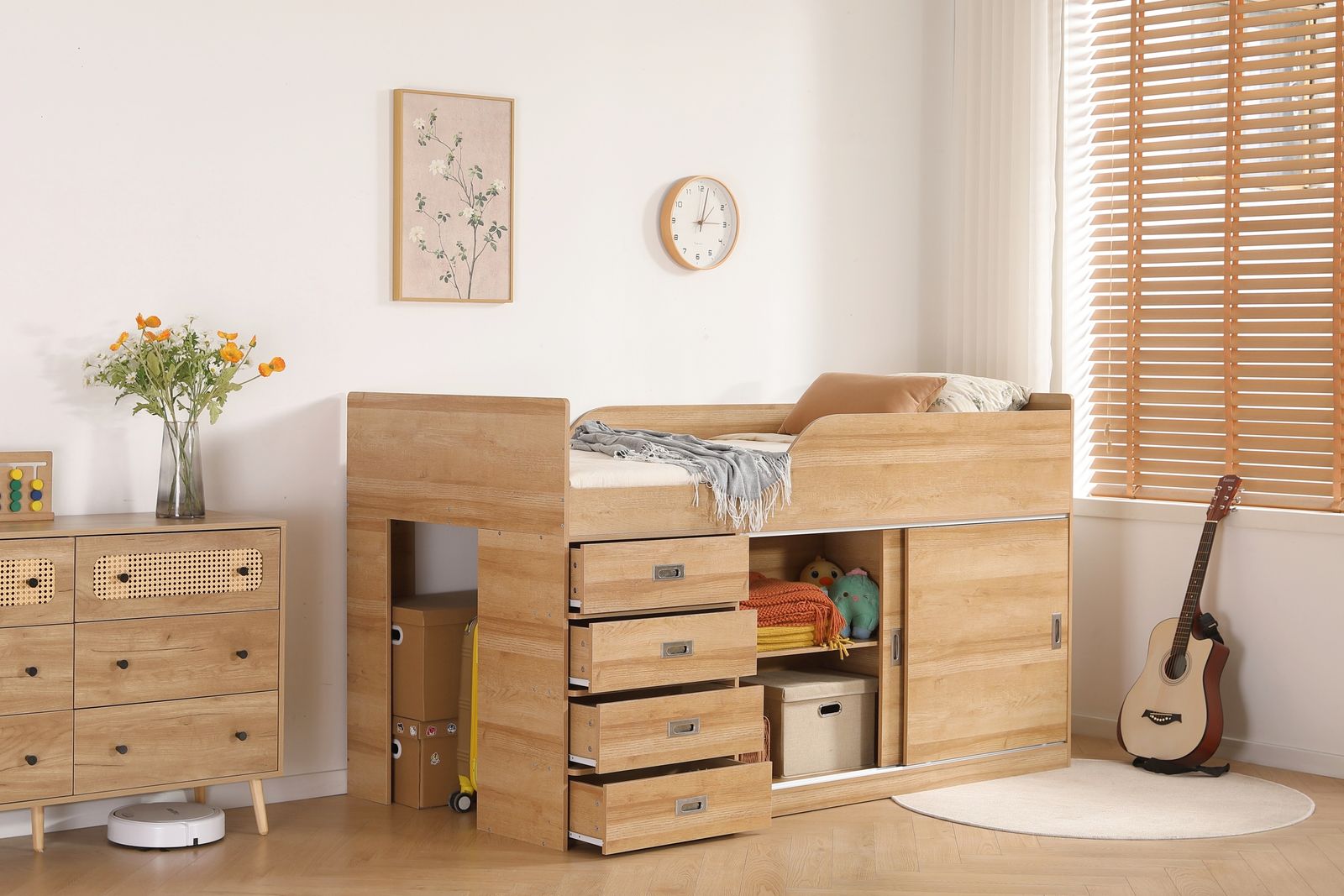 セール中」システムベッド ロフトベッド S 木製 高さ115cm シングル