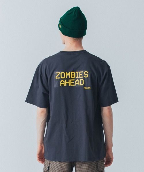 サイラス SILAS tシャツ Tシャツ silas ZOMBIES AHEAD PRINT S/S TEE 110243011005 メンズ レディース ティシャツ ティーシャツ グレー ゾンビ ブランド おしゃれ  オシャレ ロゴ サイラスアンドマリア