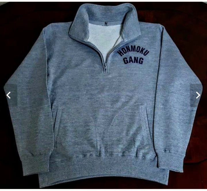 ベイシティ刑事 HONMOKU GANG 小池 ハーフジップ 杢グレー 藤