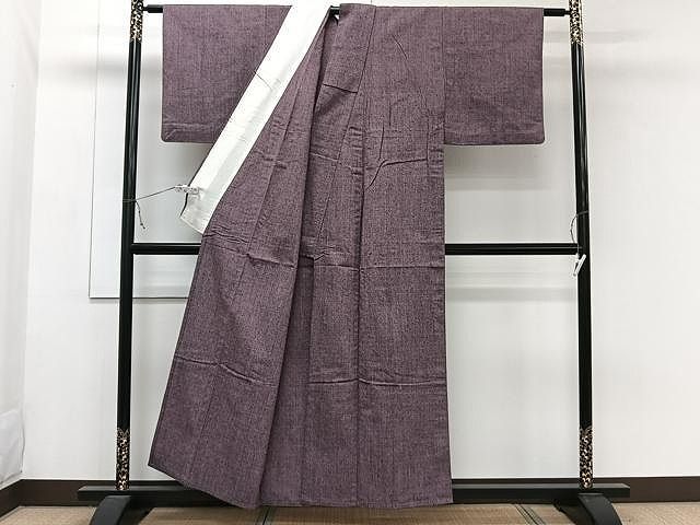 平和屋着物○上質な紬 80亀甲 亀甲間道 正絹 逸品 未使用