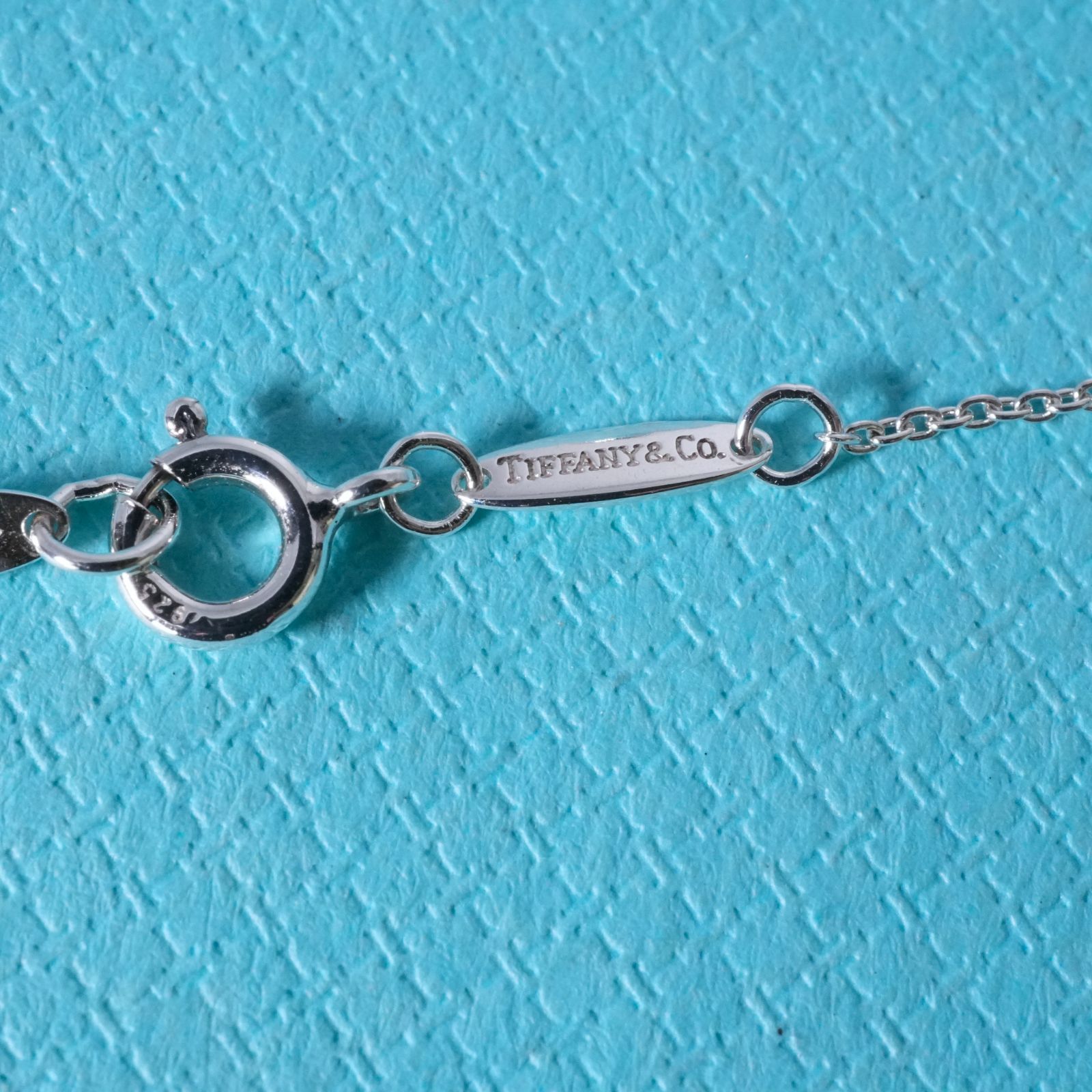 極美品 ティファニー ティアドロップ ネックレス シルバー/25-1594S