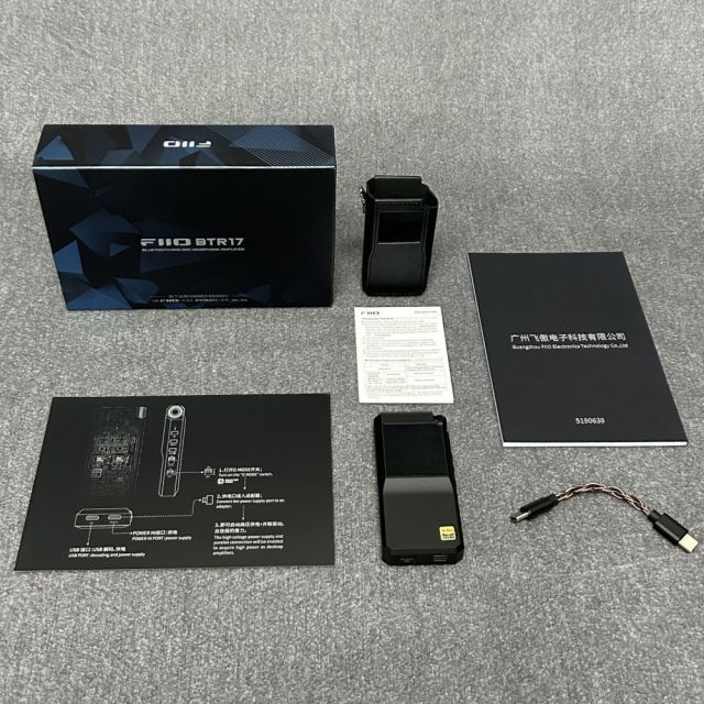 アウトレット品 FIIO Bluetooth アンプ BTR17 ブラック FIO-BTR17-B 正規品