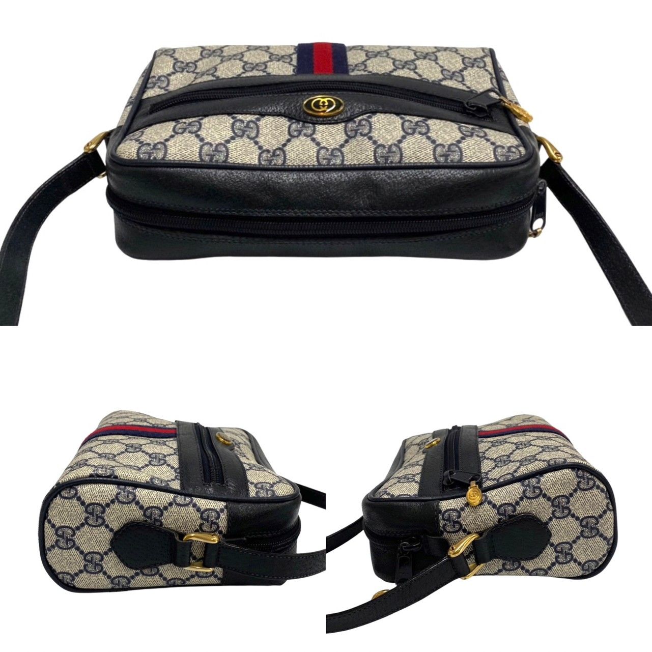 極 美品 保存袋付 GUCCI オールドグッチ グッチ ヴィンテージ シェリー