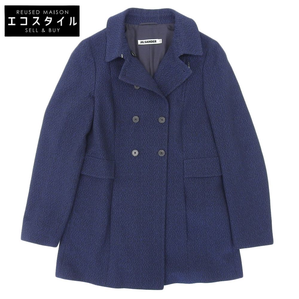 JIL SANDER ネイビー チェスターコート
