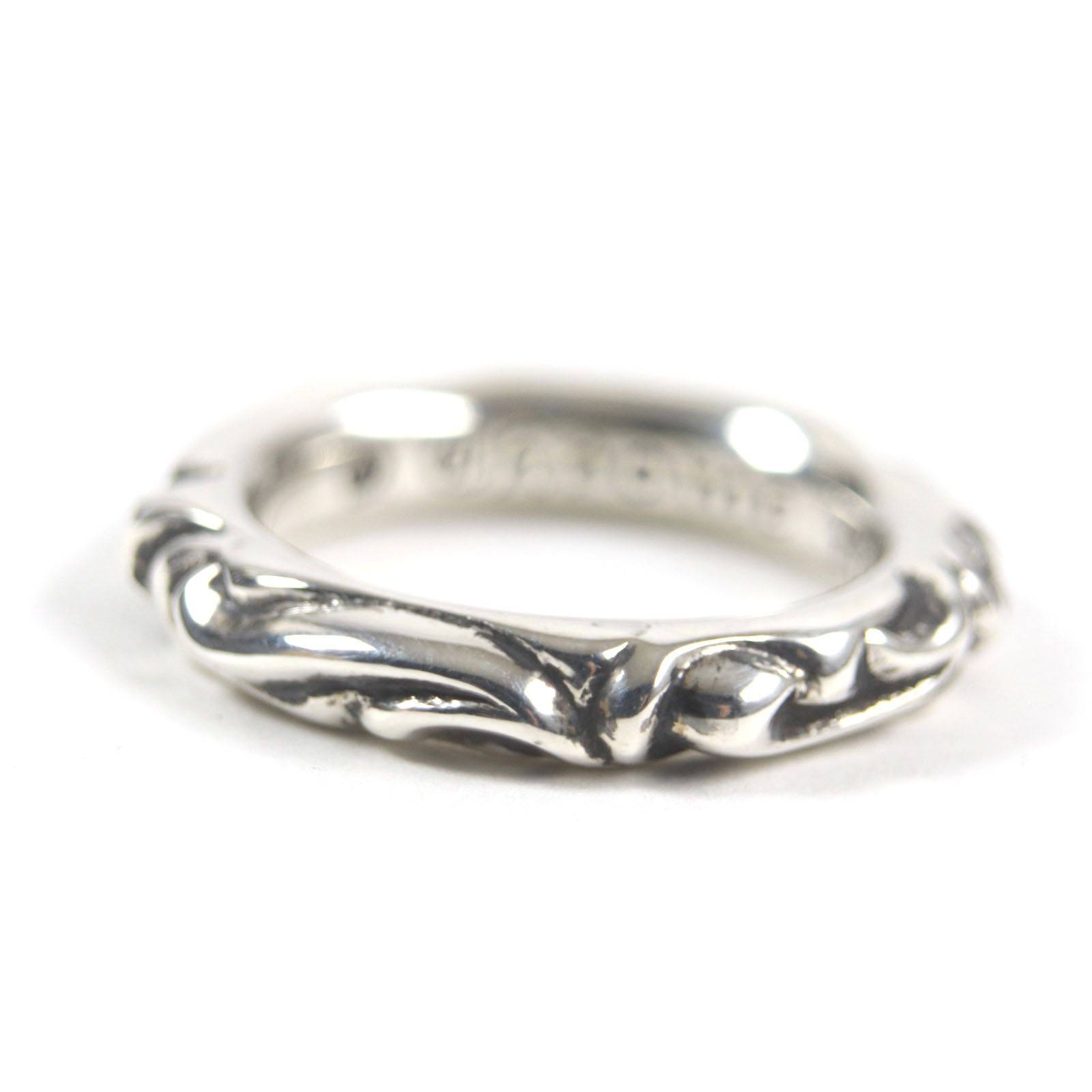 極美品CHROME HEARTS クロムハーツ SCROLL BAND RING スクロール