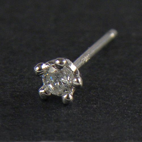 一粒 ダイヤモンド 片耳用 ピアス D0.05ct プラチナ スタッド PT900