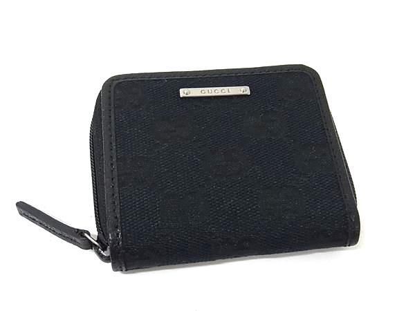 GUCCI グッチ コインケース GGキャンバス 115255 ブラック キャンバス×レザー ユニセックス