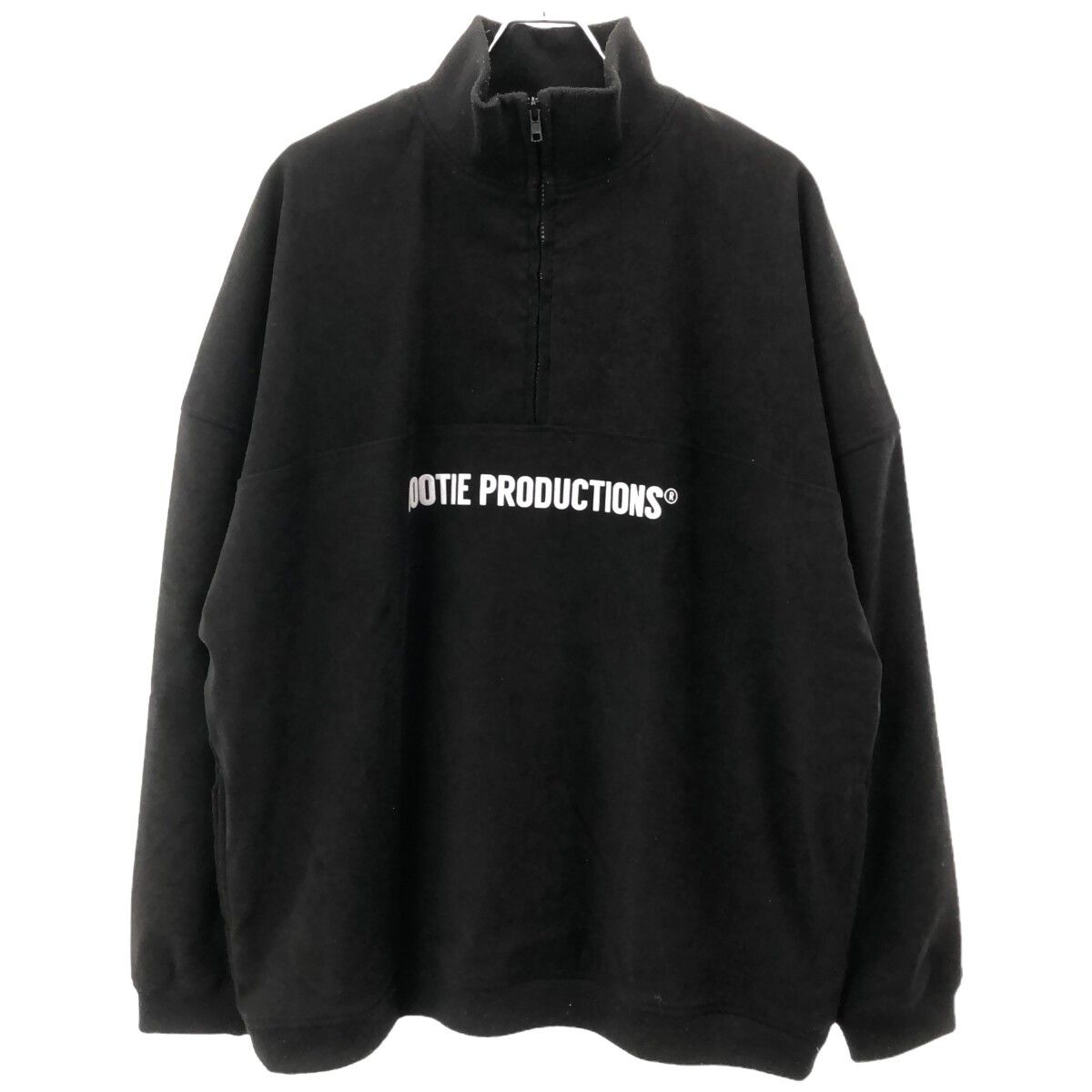 COOTIE クーティ 22AW Polyester Velour Half Zip L/S Tee 